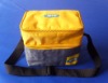 Yellow+grey 600D cooler bag