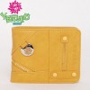 Yellow zipper wallet