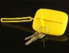 Yellowish Silicone Key Case, Name Card