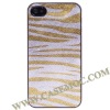 Zebra Design Hard Case Skin Cover with High Quality for iphone 4G(Gold)