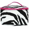 Zebra Hot Pink Mini Cosmetic Makeup Bag