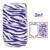 Zebra Snap-on Hard Plastic Case for BlackBerry Curve 8520 8530 / Curve 3G 9300 9330