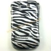 Zebra-Stripe Design Detachable Plastic Hard Skin Case For Blackberry Torch 9800