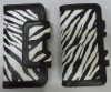 Zebra animal print clutch fashion wallet