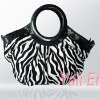 Zebra-stripe black fashion bag 1009135