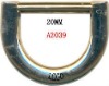 Zinc alloy 20MM metal D ring for bag