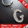 Zinc alloy Letter keyring with top quality plating(CK0093)