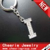 Zinc alloy Letter keyring with top quality plating(CK0095)
