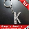 Zinc alloy Letter keyring with top quality plating(CK0097)