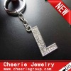 Zinc alloy Letter keyring with top quality plating(CK0098)