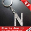 Zinc alloy Letter keyring with top quality plating(CK0100)