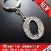 Zinc alloy Letter keyring with top quality plating(CK0101)