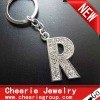 Zinc alloy Letter keyring with top quality plating(CK0104)