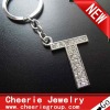 Zinc alloy Letter keyring with top quality plating(CK0106)