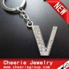 Zinc alloy Letter keyring with top quality plating(CK0108)