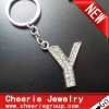 Zinc alloy Letter keyring with top quality plating(CK0109)