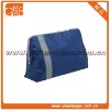 Ziplock clutch blue small canvas toiletry practical cosmetic bag