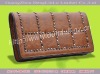 Zipper Women Purse With Rivets