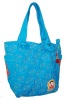 Zipper canvas tote bag