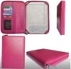 Zipper leather case for Amazon Kindle 3