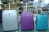 abs single trolley luggage with zipper closure