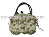 acrylic knit handbag with bobbles