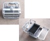 acrylic makeup box with inner tray
