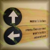 acrylic sign tag-Direction sign