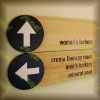 acrylic sign tag- language tag