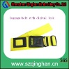 adjustable polyester luggage belt with id card holder