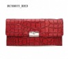 alligator embossed PU clutch