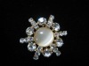 alloy rhinestone button