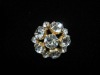 alloy rhinestone button