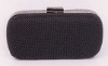 alumina bead hard clutch evening bag