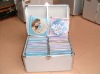 aluminum cd  dvd case capacity 200 with cd sleeves