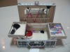 aluminum cosmetic box with brush set