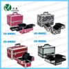aluminum make up train case cosmetic case make up kit HX-SM001-4
