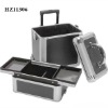 aluminum makeup train case