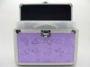 aluminum purple cosmetic case RZ-HZX-40