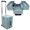 aluminum trolley make up case