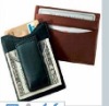 antibacterial leather man's PU card holder/wallet