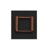 antique square zinc alloy ring for bag