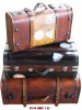antique wooden suitcase , vintage suitcase