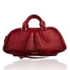 attractive bold tassel embellished PU handbag 2012