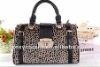 attractive capable leopard spot PU handbag 2012