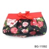 attractive comestic bag with flowers