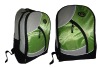 attractive design green backpack in 600D and jacquard