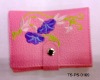 attractive flowers printed wallet