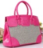 attractive popular splice colour PU handbag 2012