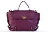 attractive trendy flap bundle bow style PU handbag 2012